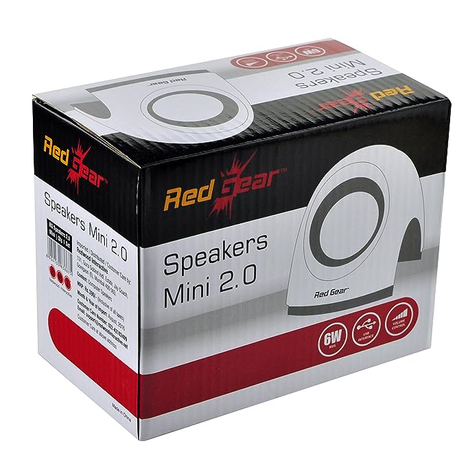 Redgear Mini 2.0 Channel USB Speakers (Black) Redgear Mini 2.0 Channel USB Speakers (Black)